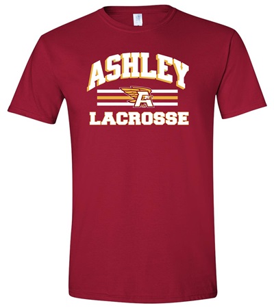 AHS Lacrosse Maroon Soft Style Cotton T-shirt - Order due Wednesday, March 13, 2024